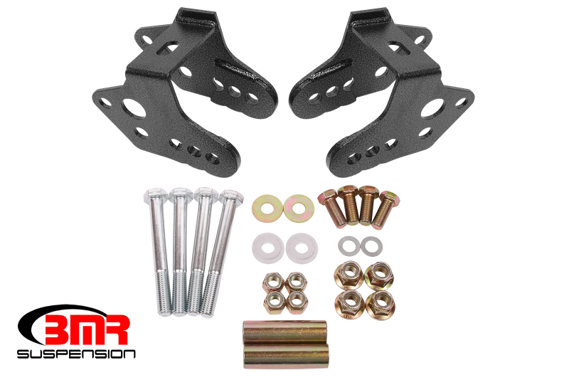 Ford Mustang Control Arms - BMR Suspension - Relocation Bracket - Black Hammertone - `79-`04 Ford Mustang Control Arms - BMR Suspension - Relocation Bracket - Black Hammertone - `79-`04